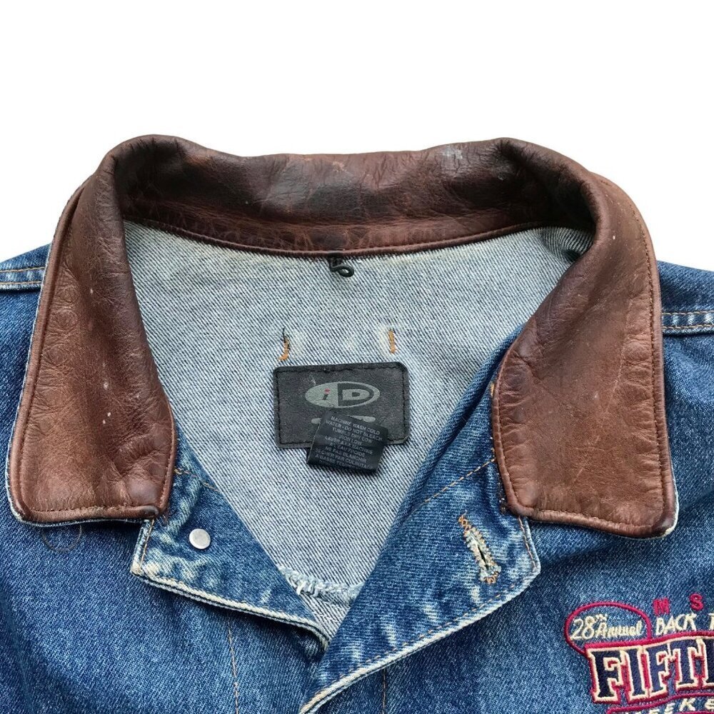 Vintage 2001 MSRA Back to the Fifties Jean Jacket Men's Size XXXL 50's - Picture 2 of 11